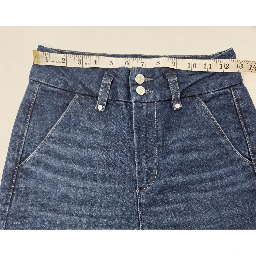 Paige Jeans 25 Dion‎ Cargo Gracie Lou High Rise Flare Stretch Denim Womens EUC